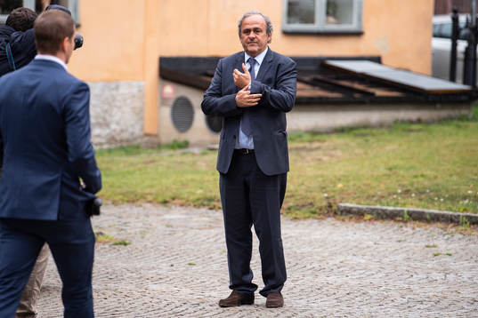 Former football player and former UEFA president Michel