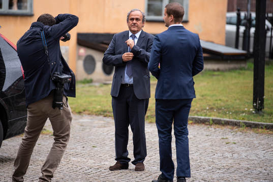 Former football player and former UEFA president Michel