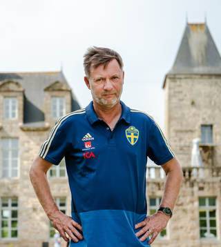 Peter Gerhardsson, Head coach of Sweden poses for a portrait