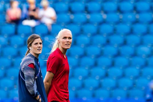 Maren Nævdal Mjelde and Maria Thorisdottir of Norway