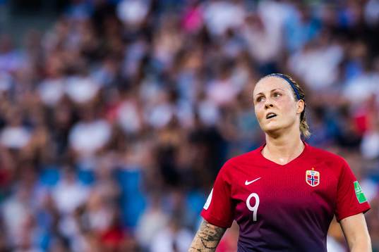 Isabell Lehn Herlovsen of Norway looks dejected