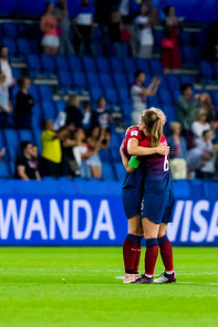 Maria Thorisdottir and Maren Nævdal Mjelde of Norway