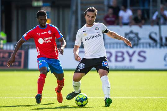 Helsingborgs Mohammed Abubakari och Örebros Nordin Gerzic
