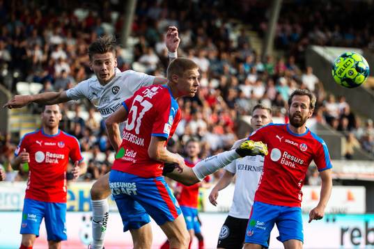 Örebros Jake Larsson och Helsingborgs Markus Holgersson