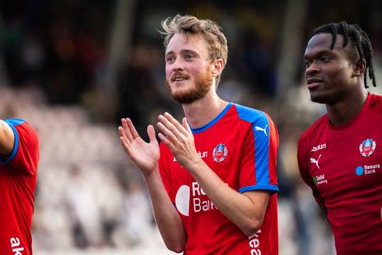 Helsingborgs Rasmus Jönsson jublar