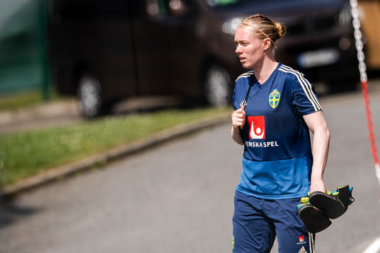 Goalkeeper Hedvig Lindahl of Sweden