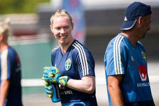 Goalkeeper Hedvig Lindahl of Sweden