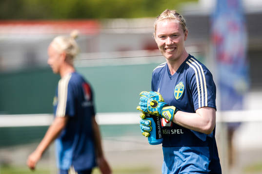 Goalkeeper Hedvig Lindahl of Sweden