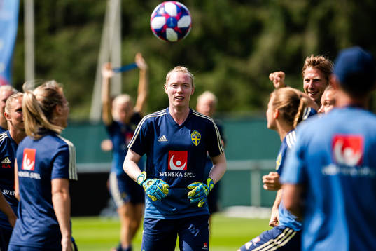 Goalkeeper Hedvig Lindahl of Sweden