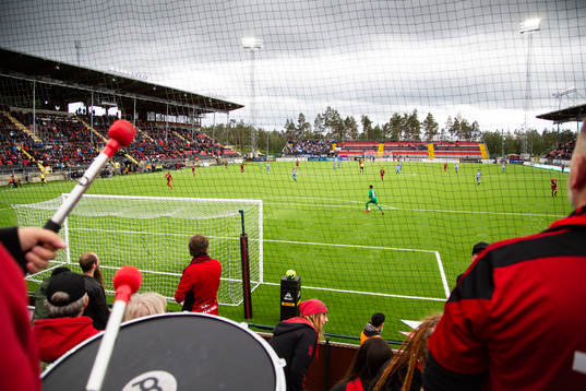 Vy från Norraste Stå på Jämtkraft Arena