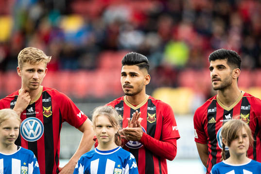 Östersunds Ludvig Fritzson, Hosam Aiesh och Rewan Amin
