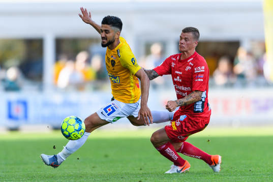 Falkenbergs Mahmut Özen och Elfsborgs Samuel Holmén