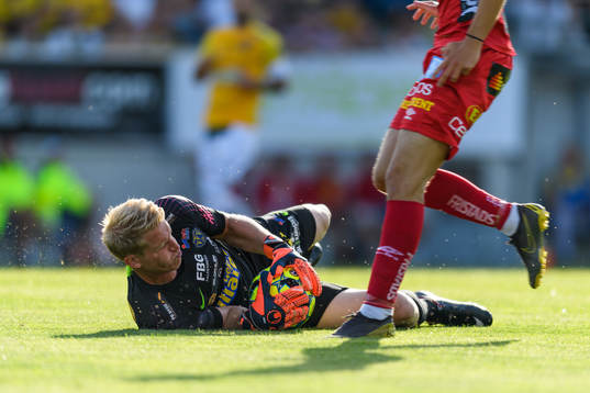 Falkenbergs målvakt Hampus Nilsson