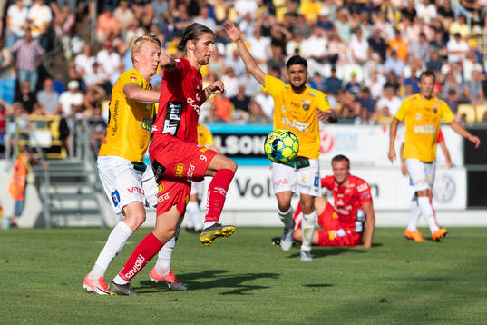 Falkenbergs Jacob Ericsson och Elfsborgs Pawel Cibicki