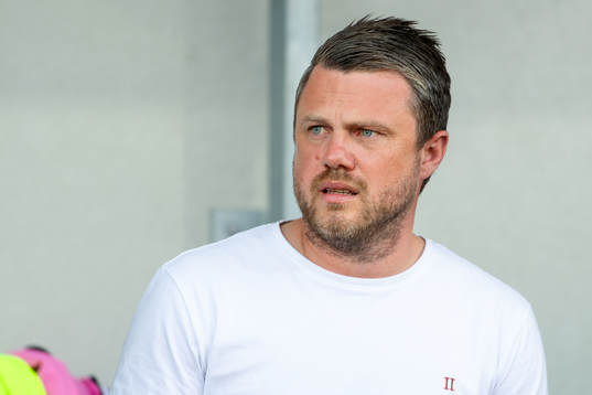 Elfsborgs manager Jimmy Thelin före fotbollsmatchen i