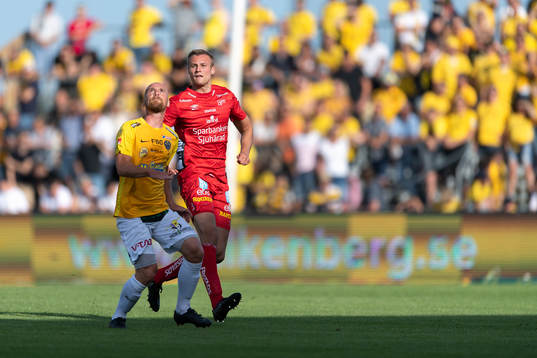 Falkenbergs Christoffer Carlsson och Elfsborgs Stian Rode
