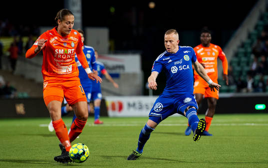 AFC Eskilstunas Felix Michel Melki och Sundsvalls Tobias