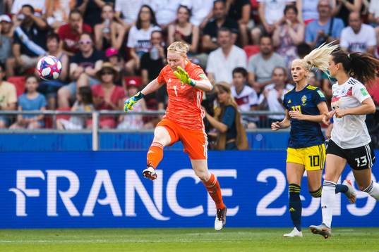 Goalkeeper Hedvig Lindahl of Sweden