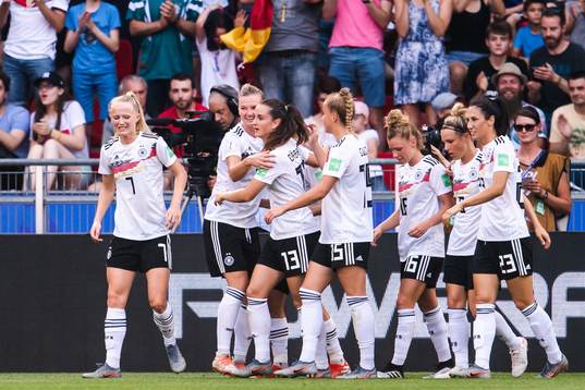 Players of Germany celebrate