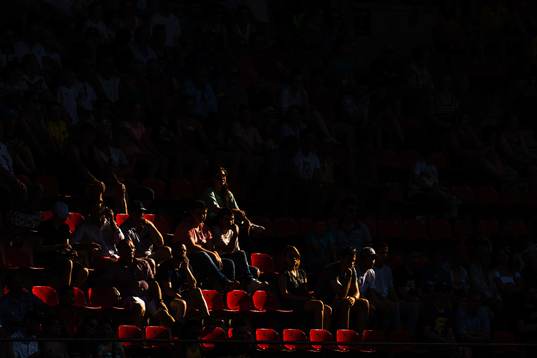 Supporters in the stands