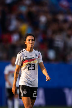 Sara Doorsoun of Germany looks detected