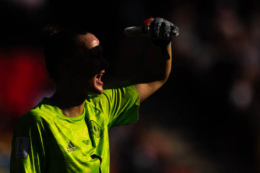 Goalkeeper Almuth Schult of Germany