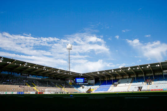 Östgötaporten innan fotbollsmatchen i Allsvenskan mellan