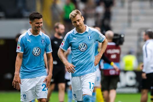Malmö FFs Marcus Antonsson och Rasmus Bengtsson