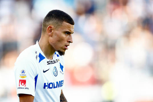 IFK Norrköpings Jordan Larsson deppar