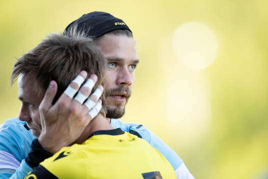 Goalkeeper Jonas Deumeland of Start