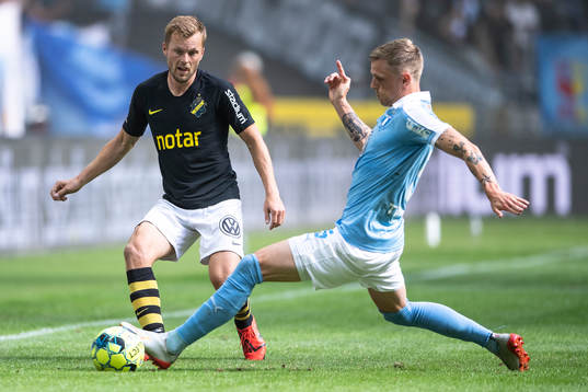 s Sebastian Larsson och Malmö FFs Sören Rieks