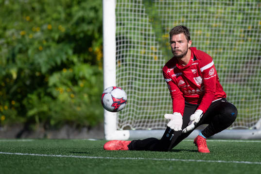 goalkeeper Jonas Deumeland of Start
