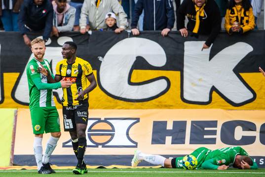 Häckens Godswill Ekpolo reagerar