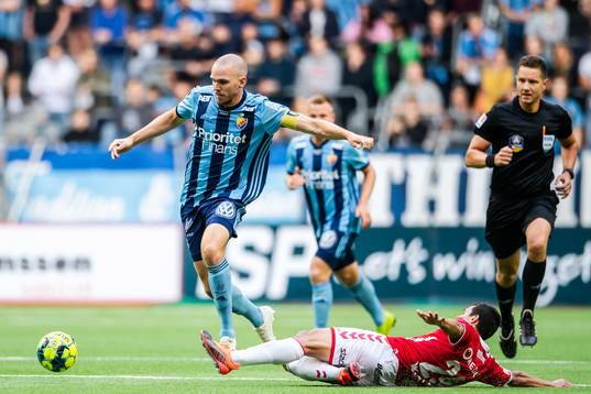 Djurgårdens Marcus Danielson och Kalmars Romário Pereira