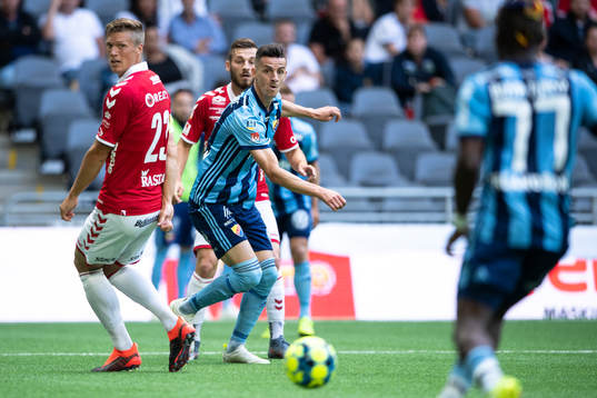 under fotbollsmatchen i Allsvenskan mellan Djurgården och