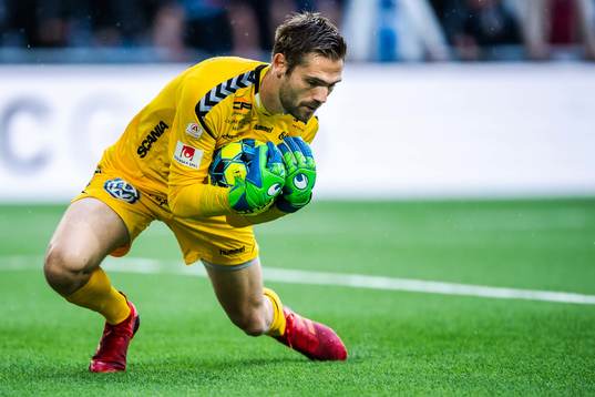 Kalmars målvakt Lucas Hägg-Johansson
