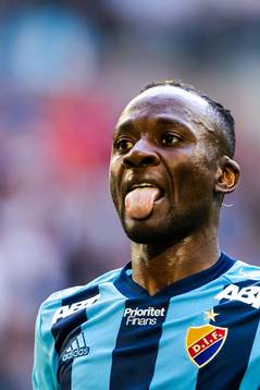 Djurgårdens Mohamed Buya Turay reagerar