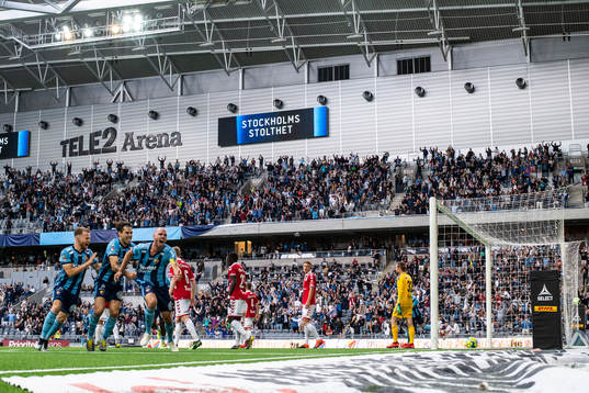 Djurgårdens Marcus Danielson jublar