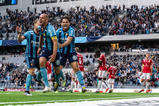 Djurgårdens Marcus Danielson jublar