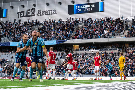 Djurgårdens Marcus Danielson jublar