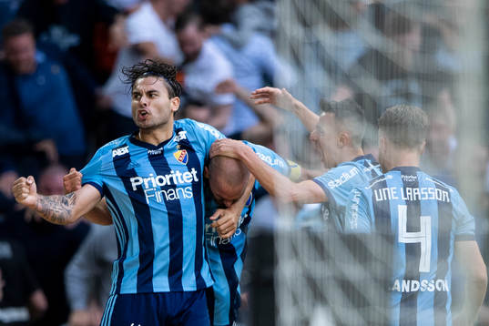 Djurgårdens Astrit Ajdarevic jublar