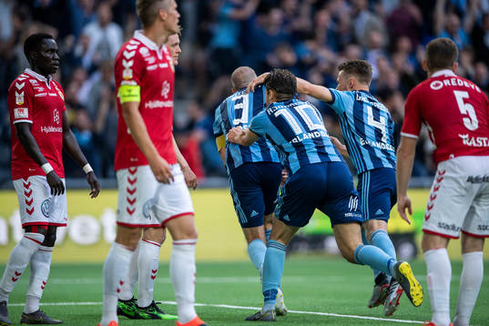 Djurgårdens Marcus Danielson jublar
