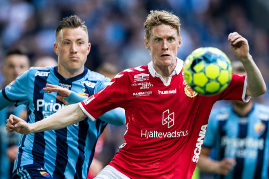 Djurgårdens Fredrik Ulvestad och Kalmars Rasmus Elm