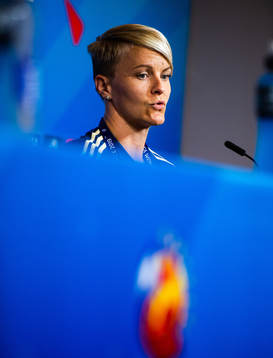 Nilla Fischer of Sweden