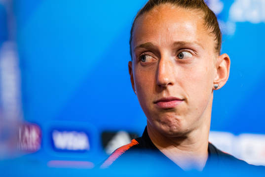 Goalkeeper Sari van Veenendaal of Netherlands