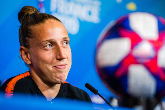 Bläddra bland fler bilder av Football, FIFA Women's World Cup, Day 25, Netherlands, Press Conference