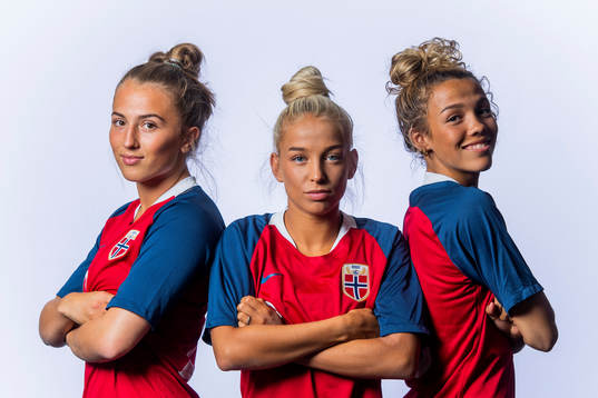 Matilde Alsaker Rogde, Rikke Bogtveit Nygard and Celin