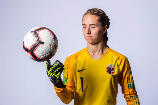 Goalkeeper Karen Oline Sneve of Norway poses for a portrait