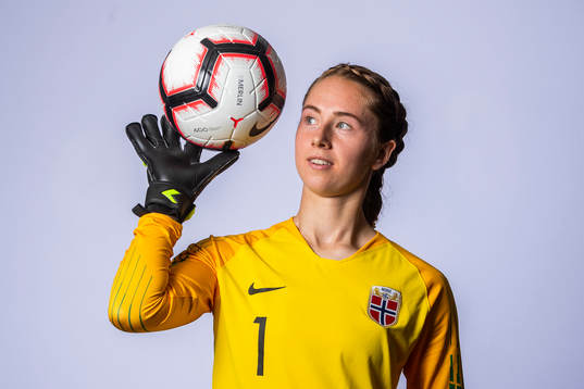 Goalkeeper Karen Oline Sneve of Norway poses for a portrait