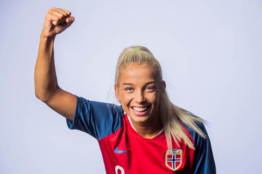 Rikke Bogtveit Nygard of Norway poses for a portrait